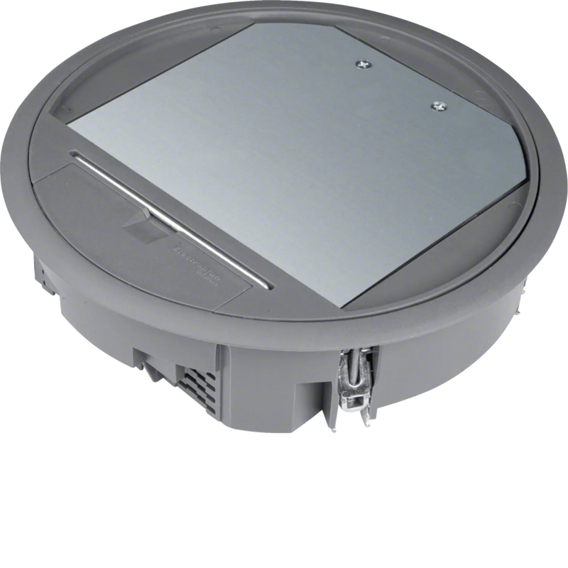 Versorgungseinheit R06 rund 215mm für 5mm Bodenbelag aus Polyamid eisengrau | Hager