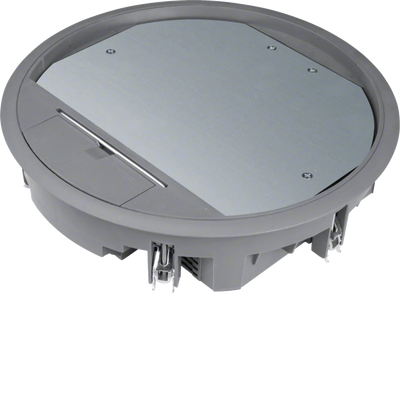 Versorgungseinheit R10 rund 275mm für 12mm Bodenbelag aus Polyamid eisengrau | Hager