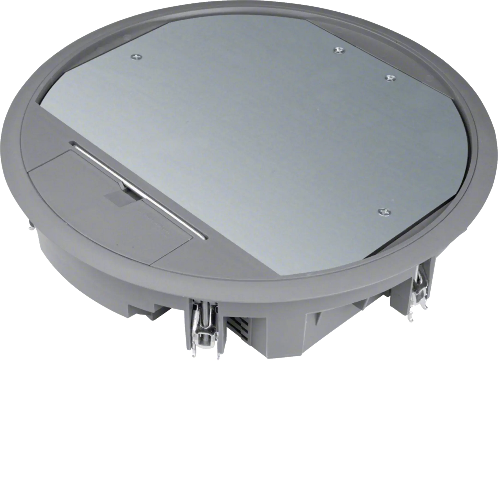 Versorgungseinheit R10 rund 275mm für 5mm Bodenbelag aus Polyamid eisengrau | Hager