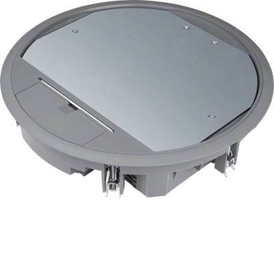 Versorgungseinheit R10 rund 275mm für 5mm Bodenbelag aus Polyamid eisengrau | Hager