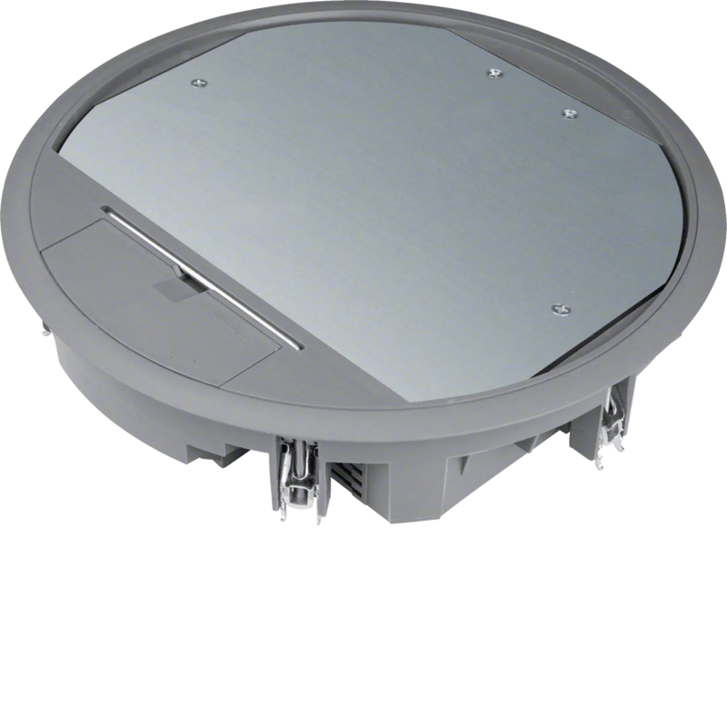 Versorgungseinheit R10 rund 275mm für 5mm Bodenbelag aus Polyamid eisengrau | Hager