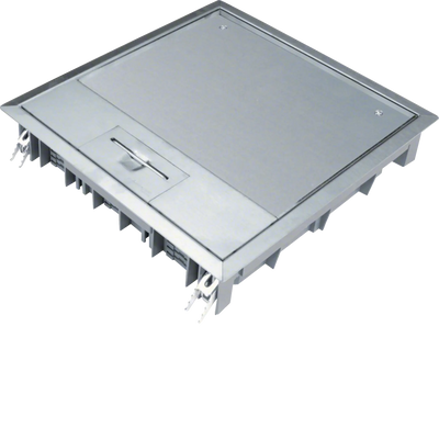 Versorgungseinheit aus Edelstahl E09 200x253mm für 12mm Bodenbelag | Hager