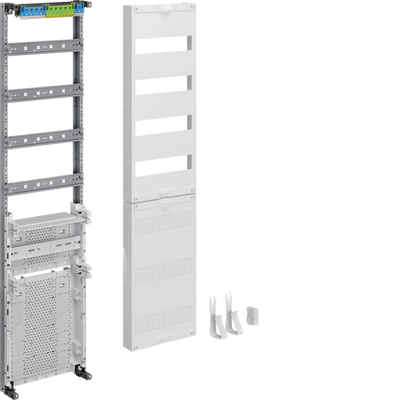 Verteilerfeld, univers Z, Höhe 1050mm, 4-reihig, 1-feldig, m. 450mm APZ unten | Hager