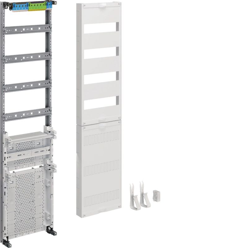 Verteilerfeld, univers Z, Höhe 1050mm, 4-reihig, 1-feldig, m. 450mm APZ unten | Hager