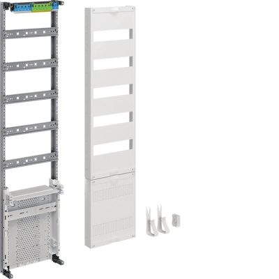 Verteilerfeld, univers Z, Höhe 1050mm, 5-reihig, 1-feldig, mit APZ unten | Hager