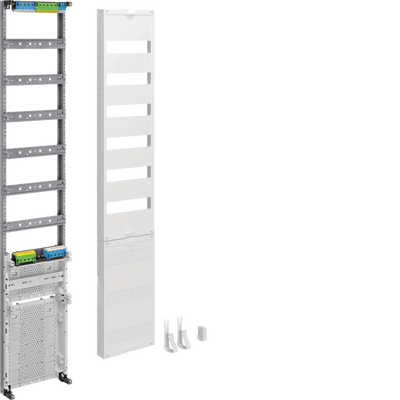 Verteilerfeld, univers Z, Höhe 1350mm, 6-reihig, 1-feldig, m. 450mm APZ unten | Hager
