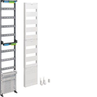 Verteilerfeld, univers Z, Höhe 1350mm, 7-reihig, 1-feldig, mit APZ unten | Hager