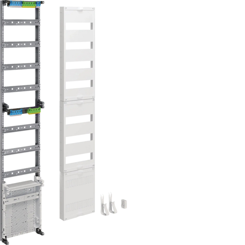 Verteilerfeld, univers Z, Höhe 1350mm, 7-reihig, 1-feldig, mit APZ unten | Hager
