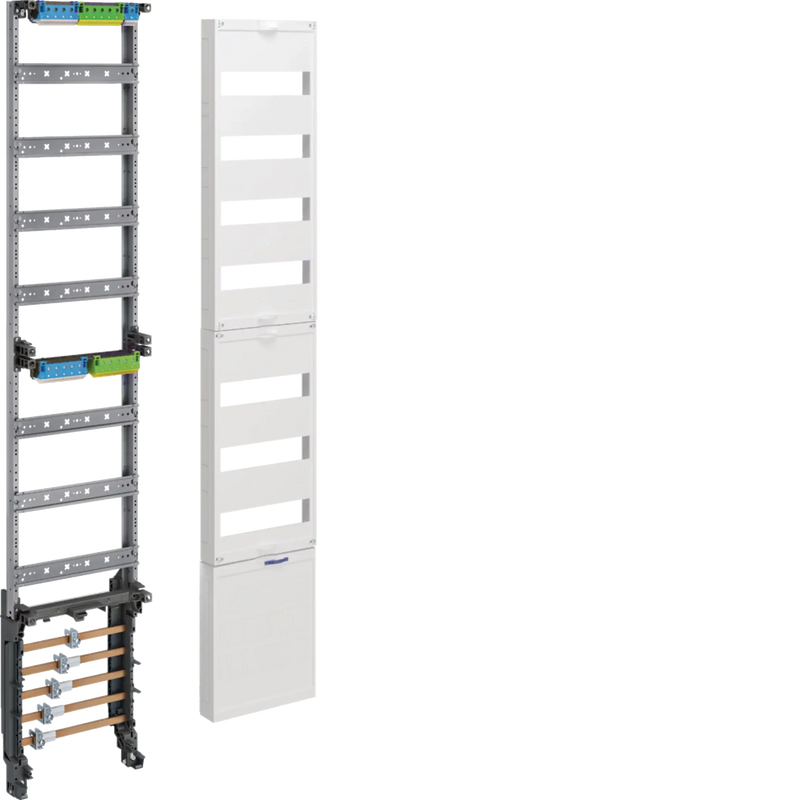 Verteilerfeld, universZ, 1350mm, 7-reihig, mit SaS 5-polig, Klemmen, PE/N waag. | Hager