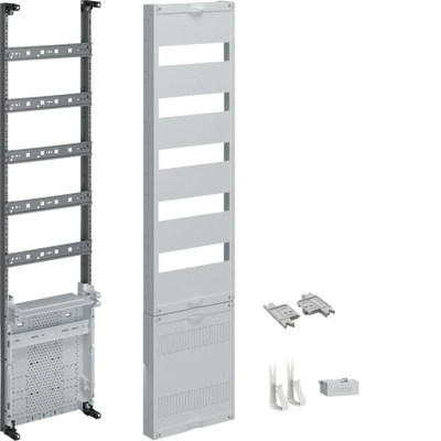 Verteilerfeld,universZ,1050mm,1-feldig,5-reihig,mit APZ unten,ohne QC-Klemmen | Hager