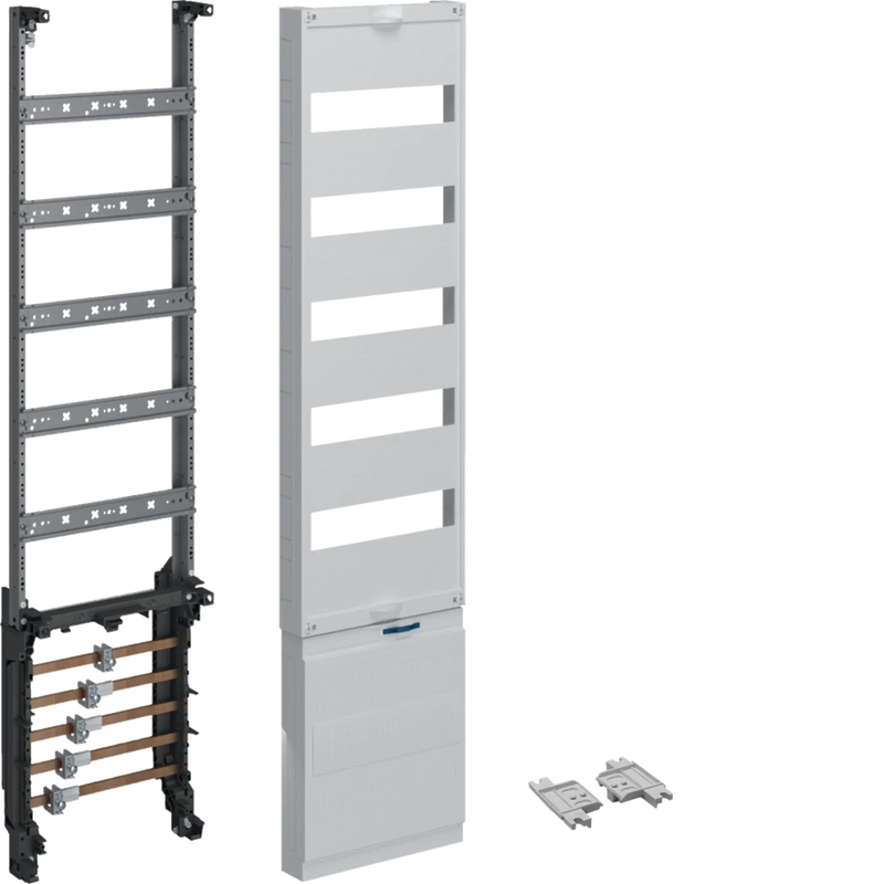 Verteilerfeld,universZ,1050mm,1-feldig,5-reihig,mit SaS 12x5mm,ohne QC-Klemmen | Hager