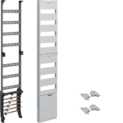 Verteilerfeld,universZ,1350mm,1-feldig,7-reihig,mit SaS 12x5mm,ohne QC-Klemmen | Hager
