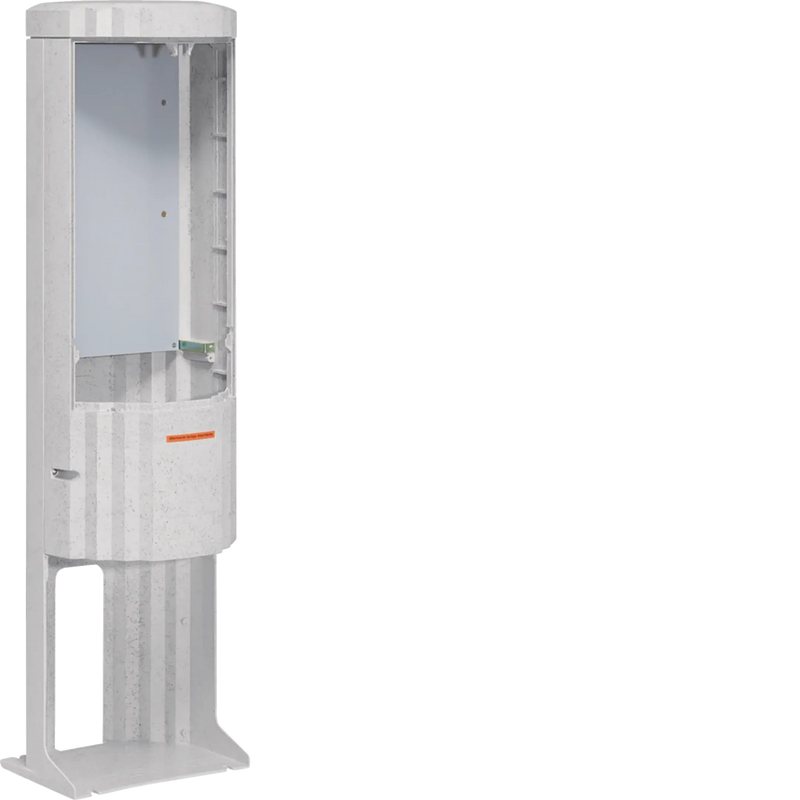 Verteilersäule  Baureihe 135 rund, mit MP 550x290mm, Stecktür, 1350x360mm | Hager