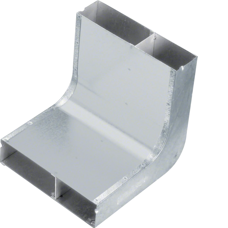 Vertikalkrümmer 2-zügig aus Stahlblech zu UK 190x48mm | Hager