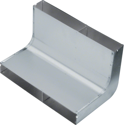 Vertikalkrümmer 2-zügig aus Stahlblech zu UK 340x48mm | Hager