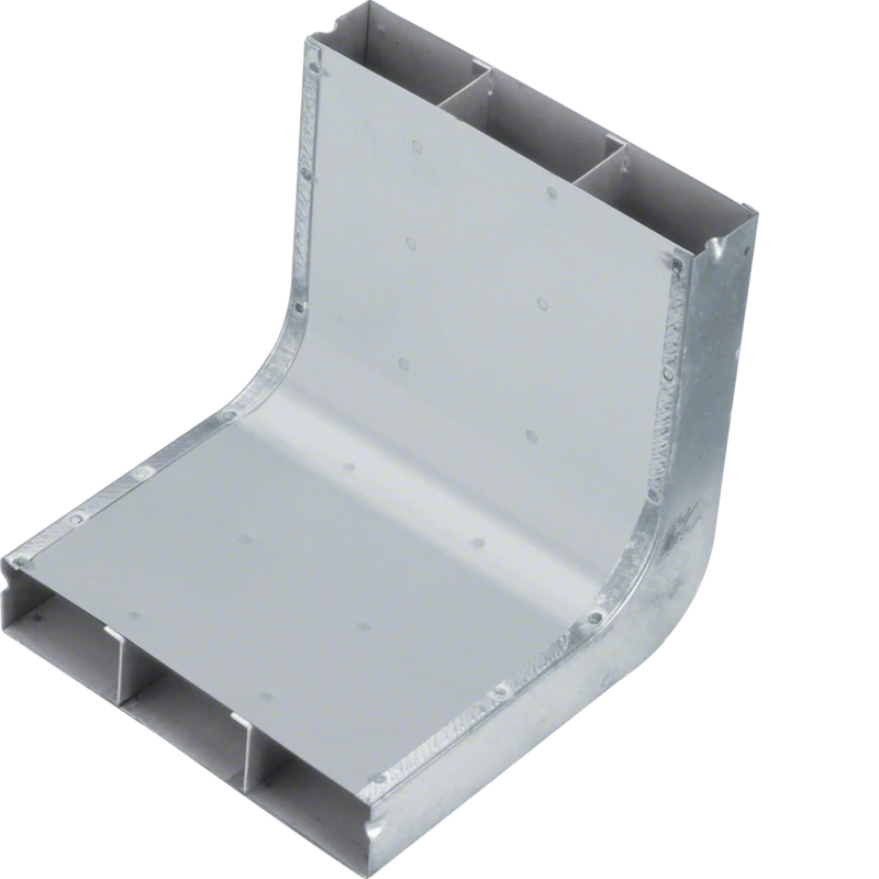 Vertikalkrümmer 3-zügig aus Stahlblech zu UK 190x38mm | Hager