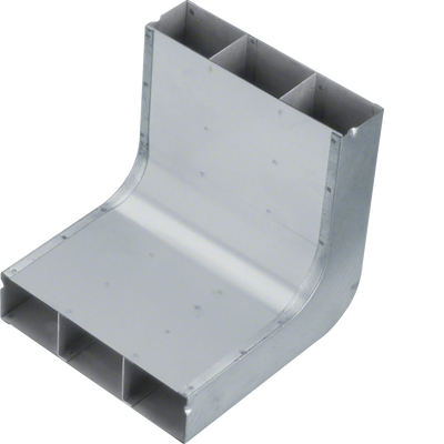 Vertikalkrümmer 3-zügig aus Stahlblech zu UK 190x48mm | Hager