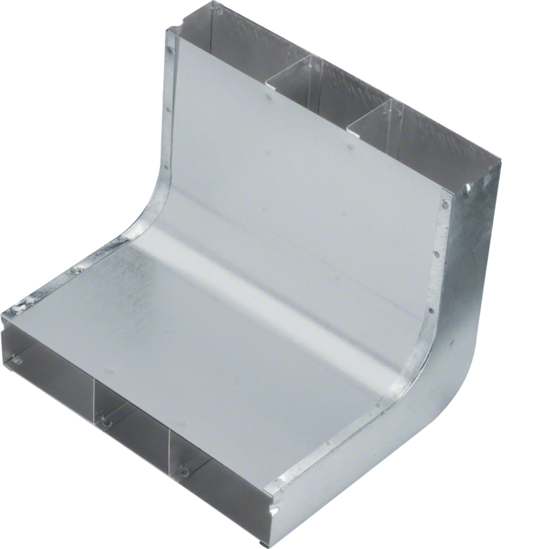 Vertikalkrümmer 3-zügig aus Stahlblech zu UK 240x48mm | Hager