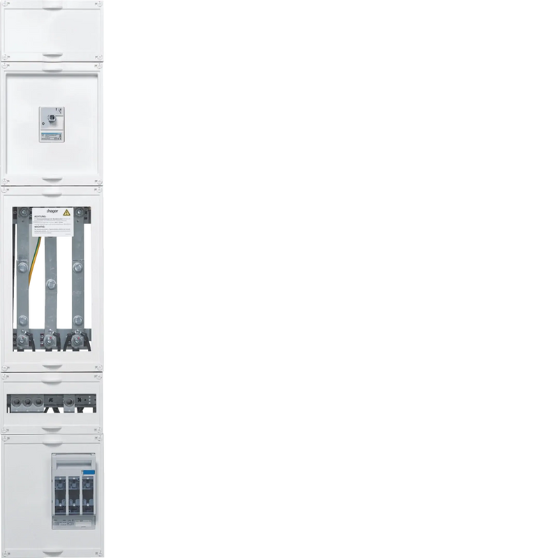 Wandler-Feld universN, NAR NH00-SLT 40mm SasSyst, AAR Lastsch.160A, 1feld-1350mm | Hager