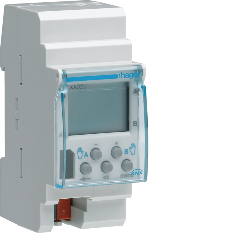 Wochenschaltuhr 2-Kanäle KNX, REG 2M | Hager