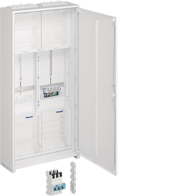 Zählerschrank,universZ,1100x550x205mm,IP54,SKII,Ausf. Luxembourg,o. SaS-Durchf. | Hager