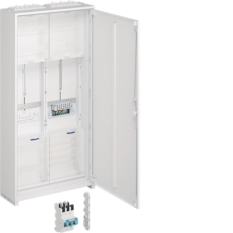 Zählerschrank,universZ,1100x550x205mm,IP54,SKII,Ausf. Luxembourg,o. SaS-Durchf. | Hager
