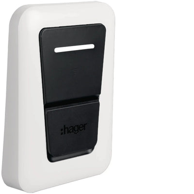 Zierblende verkehrsweiß 9016 Ladestation witty one plus pro mit Ladesteckdose | Hager