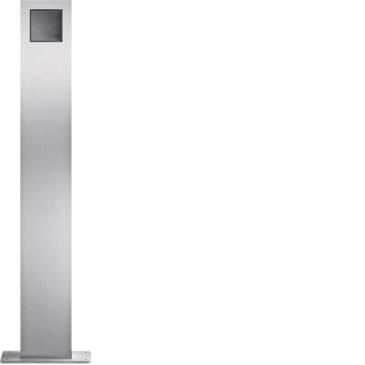 modular Standsäulen 1/1 Edelstahl matt gebürstet | Hager
