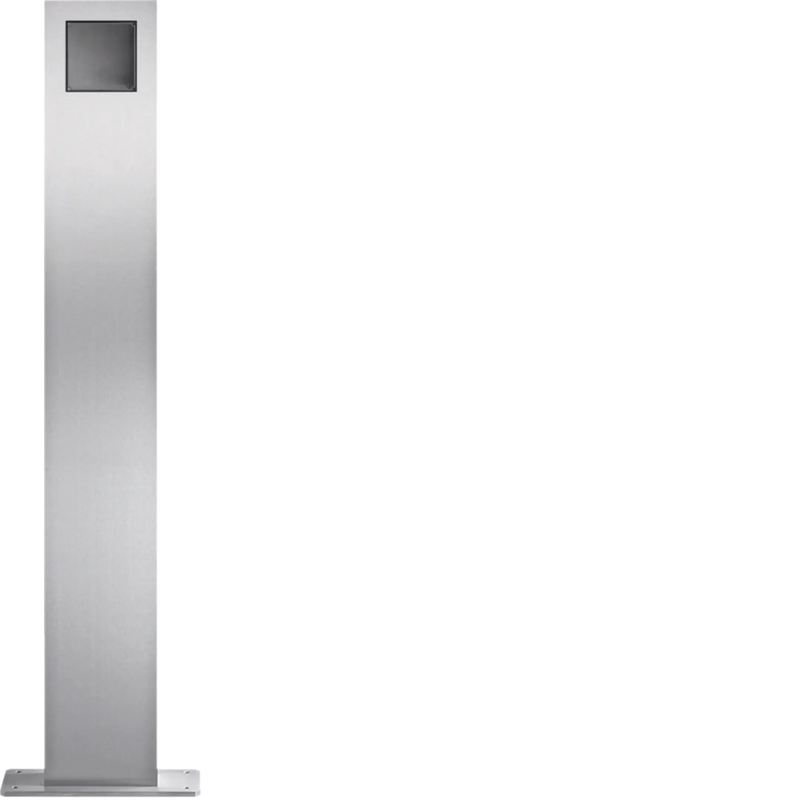 modular Standsäulen 1/1 Edelstahl matt gebürstet | Hager