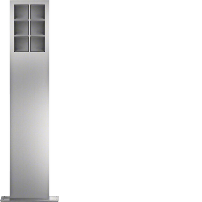 modular Standsäulen 6/2 Edelstahl matt gebürstet | Hager