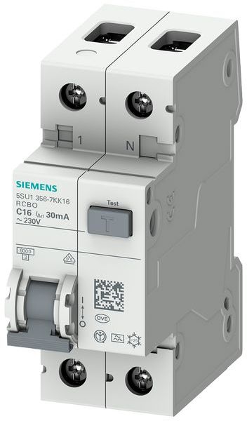 Siemens FI/LS-Schalter C16/0,03A 1+Npolig 6kA Typ A - Ismailkar